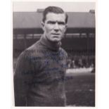 DICK PYM / BOLTON WANDERERS / AUTOGRAPH A signed 10" X 8" black & white portrait photograph. Good