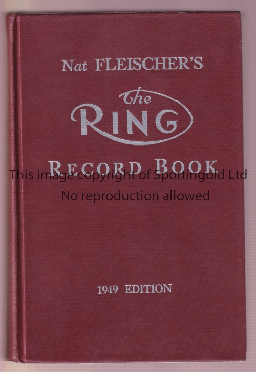 1949 THE RING BOOK / BOXING / AUTOGRAPH Hardback book signed on the frontispiece with a dedication