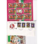 FOOTBALL STAMPS Over 50 football stamps plus a First Day Cover with 4 stamps from the 1986 Mexico
