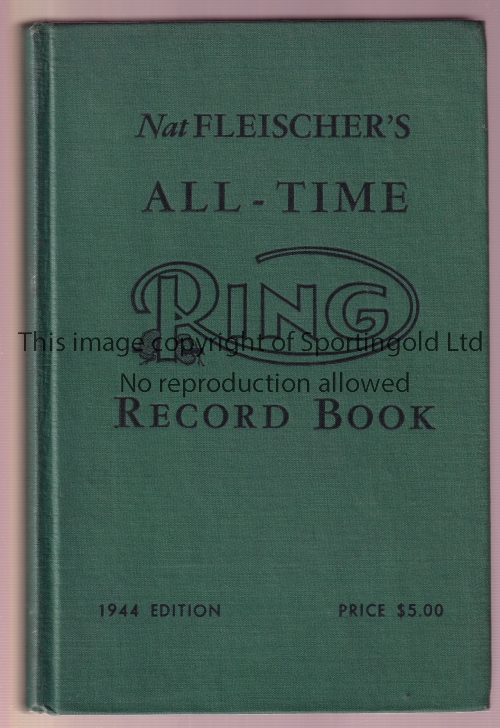 1944 THE RING BOOK / BOXING Hardback book. Generally good