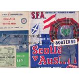 SCOTLAND Programmes Scotland v Austria 1954 and Northern Ireland 1957 both at Hampden and 4