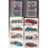 JOHN PLAYERS CIGARETTE CARDS / MOTOR CARS Two complete sets of 50 cards issued in 1936 and 1937 both