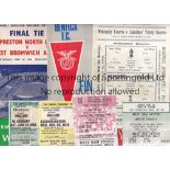 FOOTBALL MISCELLANY Includes programmes at Wembley, European Cup Finals 1968 and 1971, FA Cup