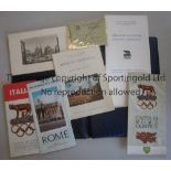 1960 OLYMPIC GAMES ROME Official Press folder with writing pad, Press pass, Olympic Italy and Rome