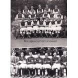 ARSENAL Two black & white team group photographs: 9.5 X 7.5" Press 1933/4 and 10" X 8" 1926/7. Good