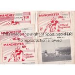 MANCHESTER UNITED Forty home Reserve team programmes: 1960/1 X 2, 1963/4 X 2, 1964/5 X 17, 1965/6