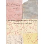 AUTOGRAPHS Non-League football: 3 albums sheets from 1960's including Kingstonian X 5 autographs,