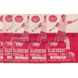 ALDERSHOT Twenty seven homes 1959/60 (15), 1960/61 (9), 1962/63 (2) and 1964/65 (1). Includes v