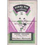 FA CUP FINAL 1928 Programme Blackburn Rovers v Huddersfield Town FA Cup Final 21/4/1928. Rusty