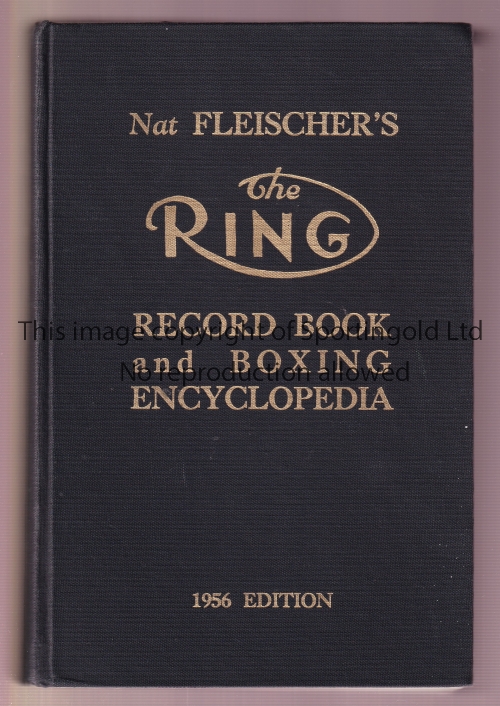 1956 THE RING BOOK / BOXING / AUTOGRAPH Hardback book signed on the frontispiece with a note to