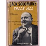 BOXING / JACK SOLOMONS SIGNED BOOK Tells All with a dedication to Whiting and signed by the author