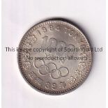 1964 OLYMPIC GAMES TOKYO Coin 1,000 Yen issued for the Tournament. Good