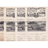 SOUTHAMPTON Twelve Southampton Reserves home 4 Page programmes from the 1965/66 season v Cardiff
