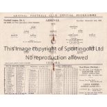 ARSENAL V CHELSEA 1933 Programme for the League match at Arsenal 16/12/1933, creased. Good