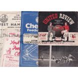 1950's Ninety programmes from the 1950's . A couple noted in the 1940's to include Fulham Reserves v