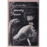 BOXING / FREDDIE MILLS SIGNED BOOK Twenty Years with dust jacket, slightly worn, dedicated to