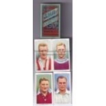 WILLS CIGARETTE CARDS / ASSOCIATION FOOTBALLERS A complete set of 50 cards with no frame on back