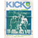 CHELSEA Away tour programme v Seattle Sounders 25/5/1977. Generally good