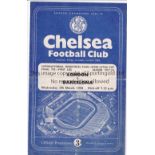 ICFC FINAL 1958 Programme for London v Barcelona 5/3/1958 played at Chelsea FC, folded in four and