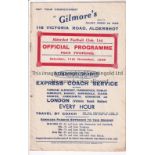 ALDERSHOT Home programme v Portsmouth 11/11/1939 Regional League. Light horizontal fold. No writing.