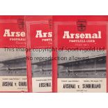 ARSENAL Fifteen home programmes for Championship season 1952/3, 13 League plus Doncaster FA Cup and