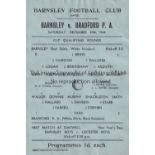 BARNSLEY V BRADFORD PARK AVENUE War Cup at Oakwell 30th December 1944. Horizontal fold and small