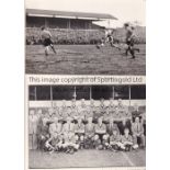 NEWPORT COUNTY V ARSENAL 1957 Fifteen black & white photographs relating to the FA Cup Tie at