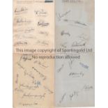 CRICKET AUTOGRAPHS 1930'S Four album sheets: Middlesex X 9 including Denis Compton, Bill Edrich