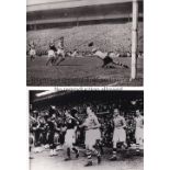 GREAT BRITAIN V REST OF EUROPE 1947 Ten black & white photographs relating to the match at Hampden