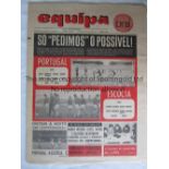 PORTUGAL / SCOTLAND Equipa newspaper issue of Portugal v Scotland in Lisbon 29/11/1978. Generally