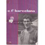 BARCA / REAL MARDID Programme Barcelona v Real Madrid European Cup Semi Final 2nd Leg 27/4/1960 .
