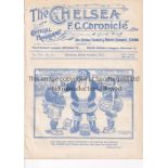 CHELSEA Home programme v Fulham 26/12/1911. Also includes v Croydon Common South Eastern League 23/