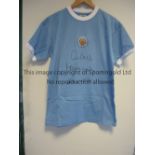 MANCHESTER CITY 1972 A replica shirt as worn during the 1969/70 season, a year in which City would