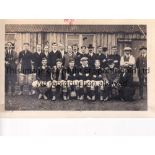 NEWPORT COUNTY Postcard size black 7 white team group taken outside the dressing rooms on 19/10/
