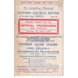 ALDERSHOT Home programme v Bristol City Division Three 6/3/1937. Very slight foxing. No writing.