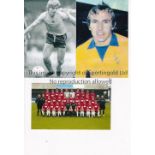 FOOTBALL PRESS PHOTOGRAPHS Over 500 postcard size black & white and colour Press photos plus other