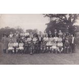 F.A. XI V ARMY XI A 9" X 6" photograph including both teams before the match at Windsor circa