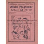 TOTTENHAM HOTSPUR V MANCHESTER UNITED 1937 Programme for the League match at Tottenham 9/10/1937,