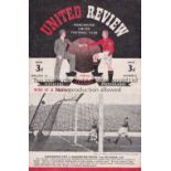 MANCHESTER UTD - WEYMOUTH 50 Manchester United home programme v Weymouth, 7/1/50, Cup 3rd Round,
