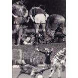 GLASGOW RANGERS Eleven black & white Press photographs of various size with paper notations on the