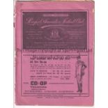 LIVERPOOL V DERBY COUNTY 1935 Programme for the League match at Liverpool 23/11/1935. Cover is