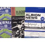 BURNLEY 1964/5 Thirty three domestic programmes, 18 homes and 13 aways. Generally good