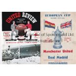 MANCHESTER UNITED A pirate issue home programme v. Real Madrid 56/7 European Cup S-F with a small