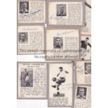 FOOTBALL AUTOGRAPHS 1940'S & 1950'S Ten signed small photo with pen pictures by George Hardwick,