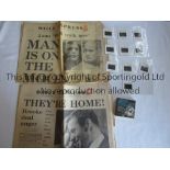 MOON LANDING Items relating the historic event: 8mm Cine Film, Moon Conquest, in original box, a set