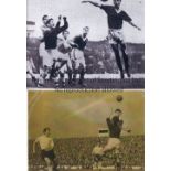 REPRINTED PRESS PHOTOGRAPHS 1950'S Eighteen actions photos of various size including Arsenal v