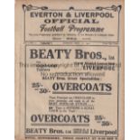 LIVERPOOL V SUNDERLAND 1910 Programme for the League match at Liverpool 26/12/1910, Boxing Day