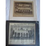 FULHAM Two mounted prints of team groups of Fulham for seasons 1922/23 (30x33cm) and 1935/36 (with