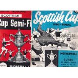 SCOTTISH CUP SEMI FINALS Forty six Scottish Cup Semi Final programmes 1958-1988 almost all 1950's,