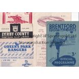 1940'S FOOTBALL PROGRAMMES Twelve programmes: Brentford v Fulham 48/9, Chelmsford City Reserves v
